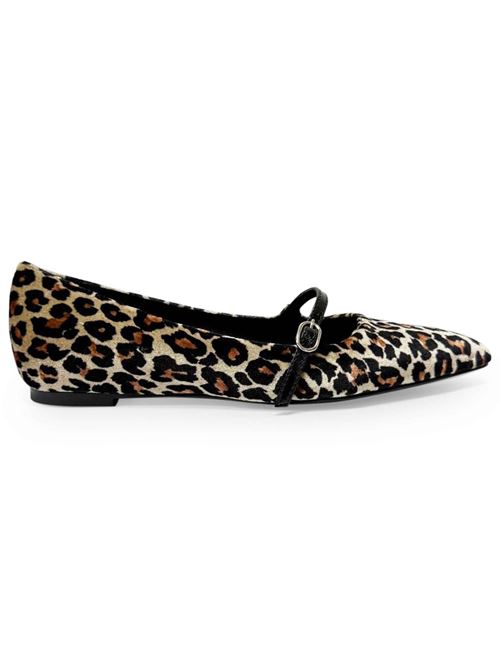 Ballerina in tessuto animalier | L'Arianna BL2595 | Made in Italy L'Arianna | EC2595101