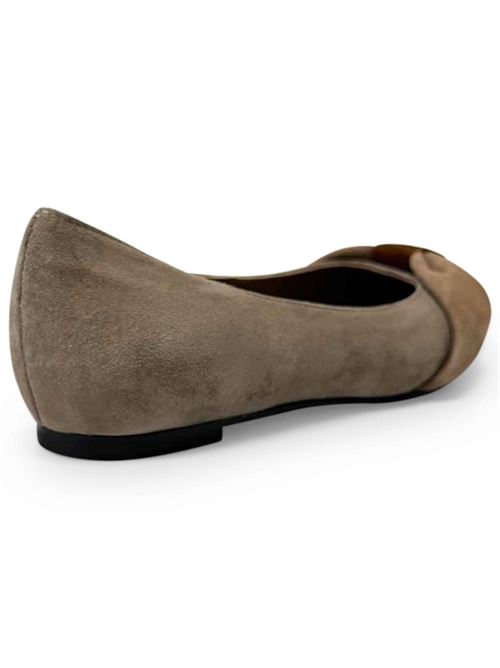 Ballerina in pelle grigia con fiocco | L'Arianna BL2596 | Made in Italy L'Arianna | EC2596023