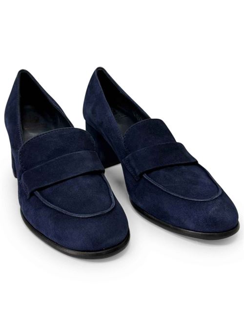 Mocassino in camoscio blu | L'Arianna MO2600 | Made in Italy L'Arianna | EC2600002