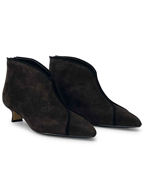 Tronchetto in camoscio testa di moro | L'Arianna TR2607/RT | Made in Italy L'Arianna | EC2607/RT100