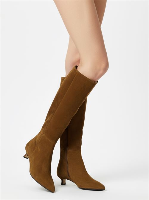 Stivale in camoscio tabacco | L'Arianna ST2609/RT | Made in Italy L'Arianna | EC2609/RT101