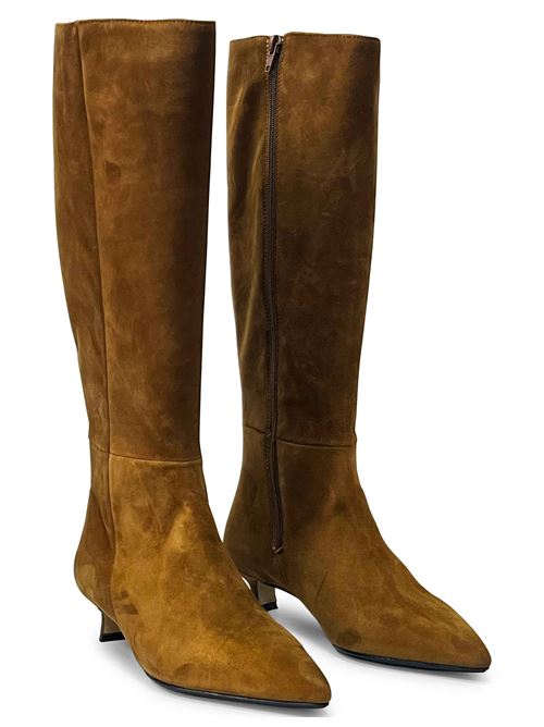 Stivale in camoscio tabacco | L'Arianna ST2609/RT | Made in Italy L'Arianna | EC2609/RT101