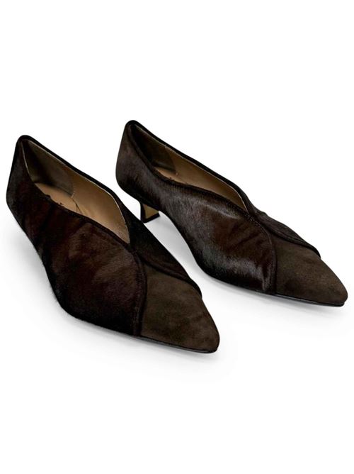 Décolleté in cavvalino testa di moro | LArianna DE2611/RT | Made in Italy L'Arianna | EC2611/RT012