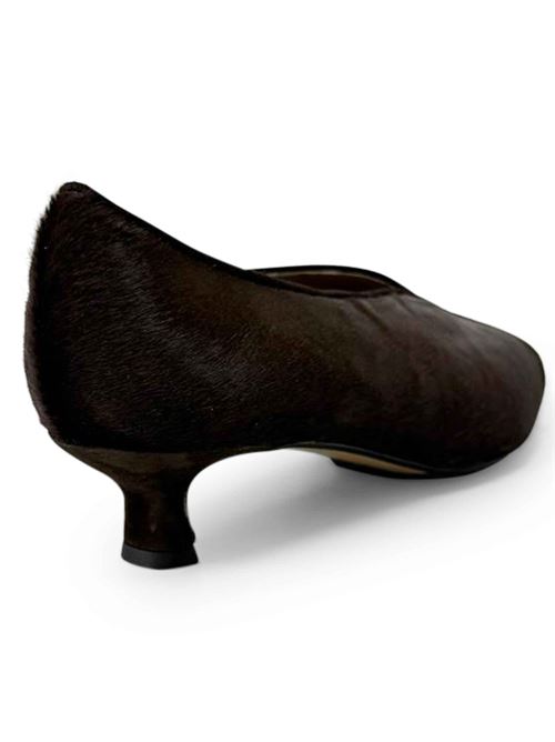 Décolleté in cavvalino testa di moro | LArianna DE2611/RT | Made in Italy L'Arianna | EC2611/RT012