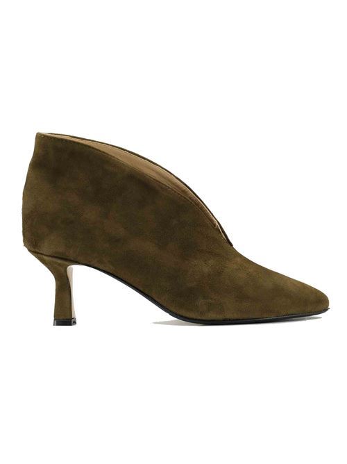 Tronchetto in camoscio miltitare | L'Arianna TR8006/RT | Made in Italy L'Arianna | EC8006/RT005