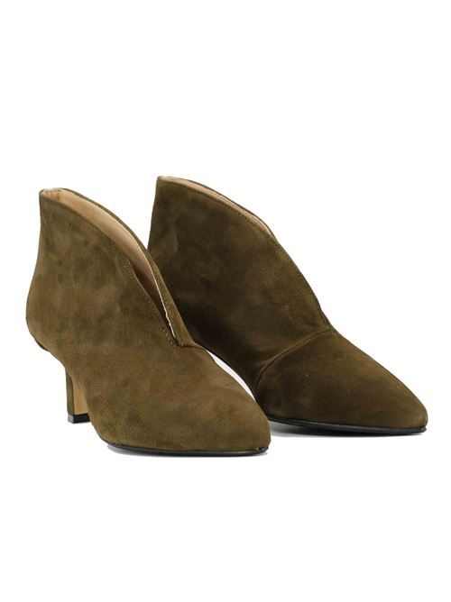 Tronchetto in camoscio miltitare | L'Arianna TR8006/RT | Made in Italy L'Arianna | EC8006/RT005