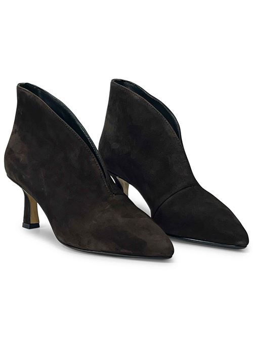 Tronchetto in camoscio testa di moro | L'Arianna TR8006/RT | Made in Italy L'Arianna | EC8006/RT100