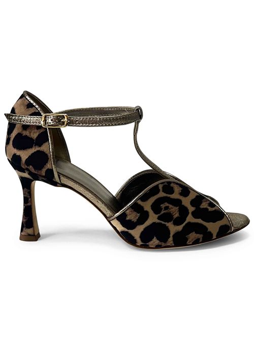Décolleté in raso leopardato | L'Arianna SP1612/RT | Made in Italy L'Arianna | EC1612/RT000