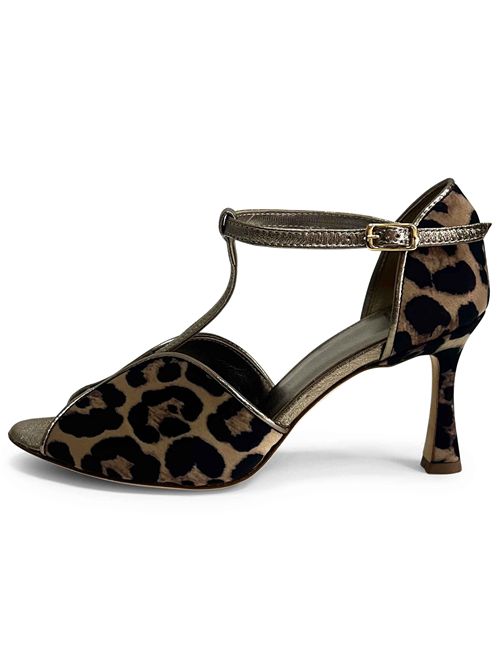 Décolleté in raso leopardato | L'Arianna SP1612/RT | Made in Italy L'Arianna | EC1612/RT000