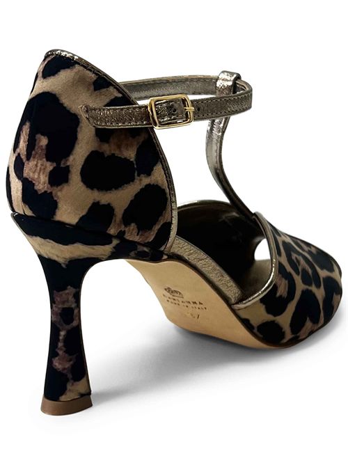 Décolleté in raso leopardato | L'Arianna SP1612/RT | Made in Italy L'Arianna | EC1612/RT000