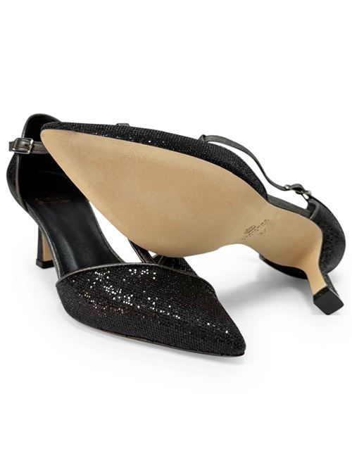 Décolleté in tessuto luminor nero | L'Arianna DE2413/RT | Made in Italy L'Arianna | EC2413/RTNERO001