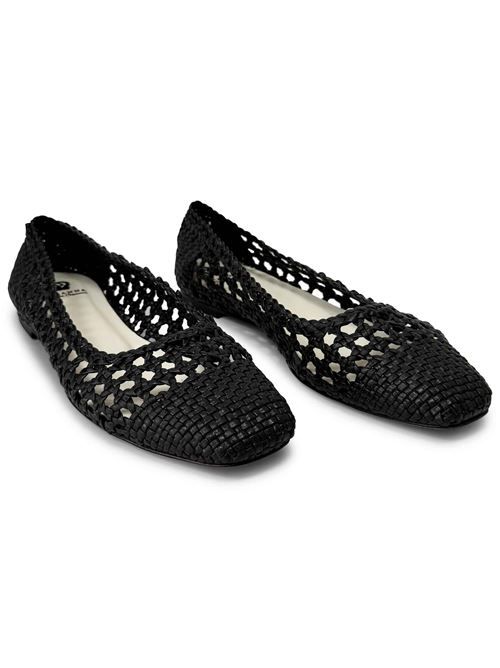 Ballerina intreccio nero | L'Arianna BL2503 | Made in Italy L'Arianna | EC2503NERO001