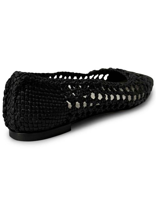 Ballerina intreccio nero | L'Arianna BL2503 | Made in Italy L'Arianna | EC2503NERO001