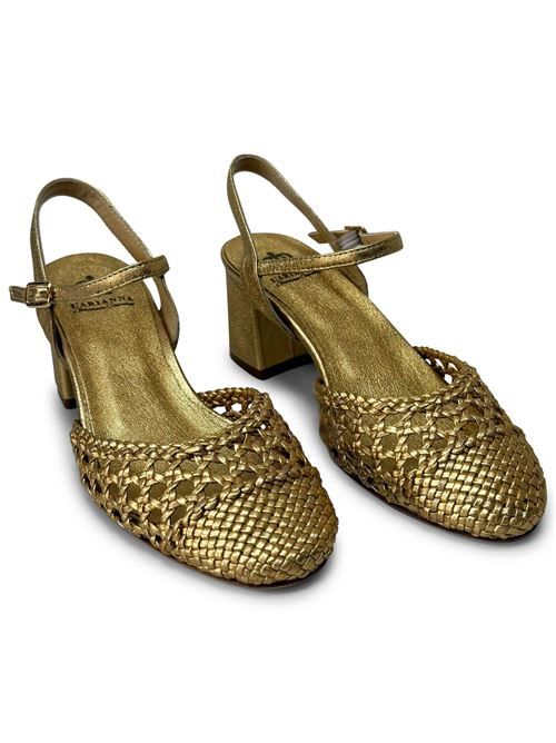 Décolleté con cinturino intreccio oro | L'Arianna CH2504/L | Made in Italy L'Arianna | EC2520/LORO602