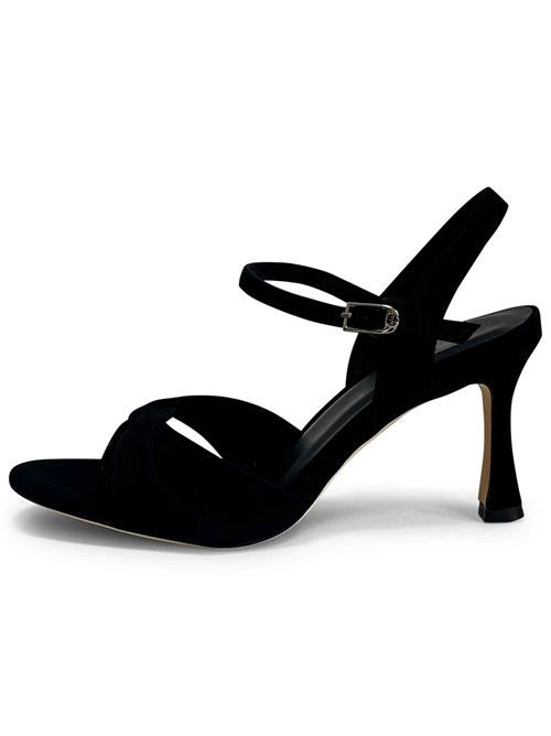 Sandali in camoscio nero | L'Arianna DS2541/RT | Made in Italy L'Arianna | EC2541/RTNERO001