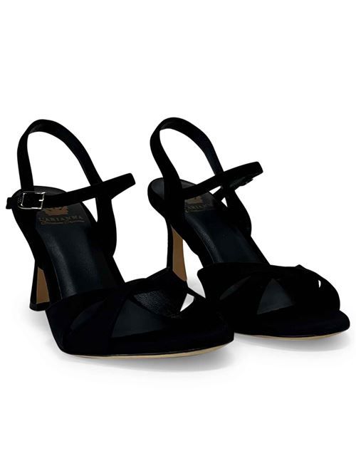 Sandali in camoscio nero | L'Arianna DS2541/RT | Made in Italy L'Arianna | EC2541/RTNERO001