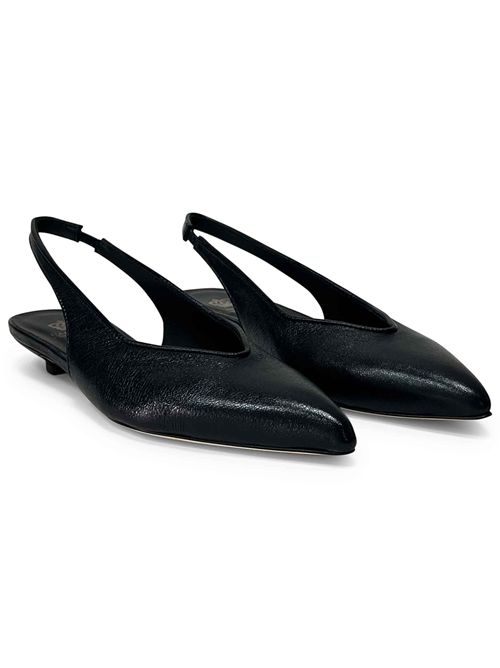 Décolleté slingback laminato Nero | L'Arianna CH2550/RT | Made in Italy L'Arianna | EC2550/RT001