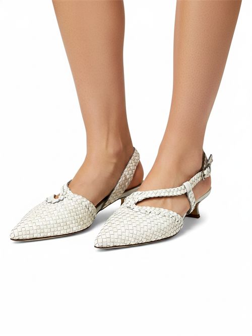 Décolleté slingback intreccio Salt e Milk | L'Arianna CH2568/RT | Made in Italy L'Arianna | EC2568/RT001