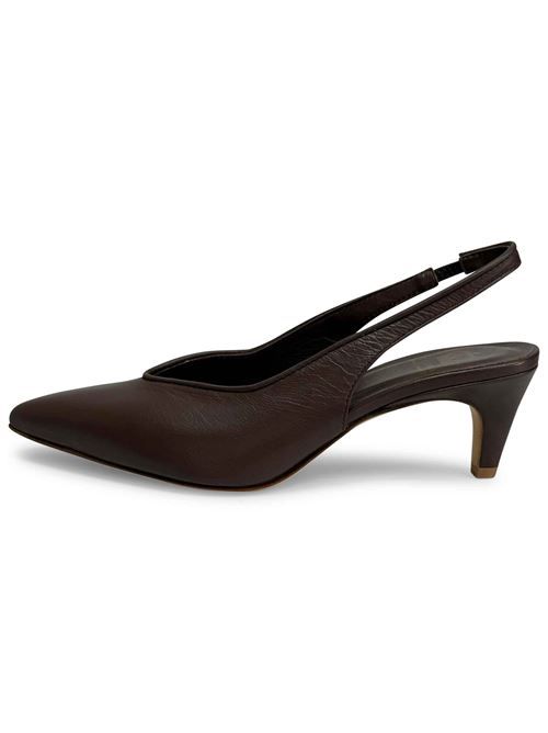 Décolleté slingback testa di moro | L'Arianna CH2576 | Made in Italy L'Arianna | EC2576MARRONE013