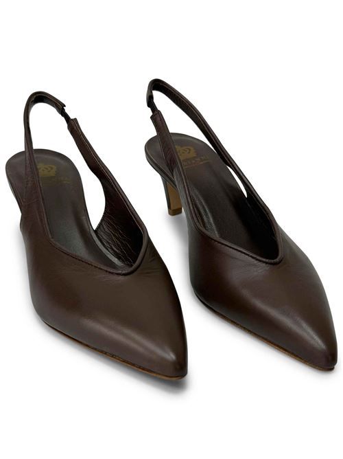 Décolleté slingback testa di moro | L'Arianna CH2576 | Made in Italy L'Arianna | EC2576MARRONE013