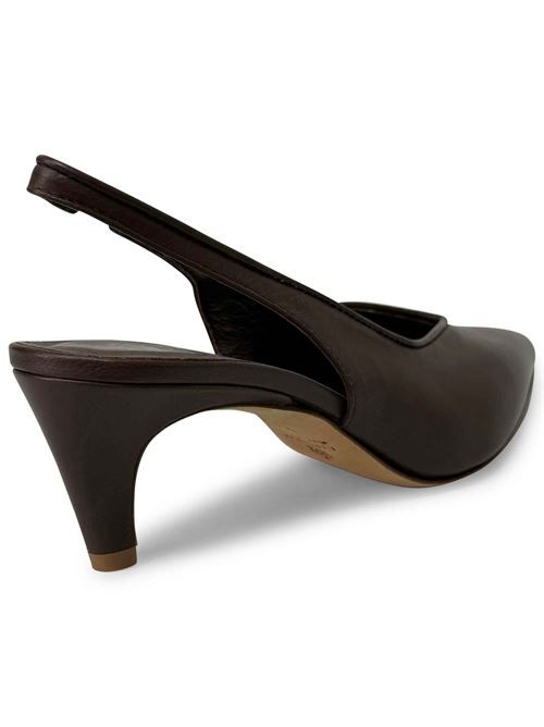 Décolleté slingback testa di moro | L'Arianna CH2576 | Made in Italy L'Arianna | EC2576MARRONE013