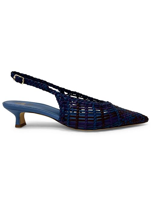 Décolleté slingback in pelle intrecciata Purple & Jeans | L'arianna CH2657/RT | Made in Italy L'Arianna | EC2657/RT002