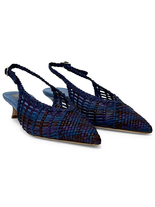 Décolleté slingback in pelle intrecciata Purple & Jeans | L'arianna CH2657/RT | Made in Italy L'Arianna | EC2657/RT002