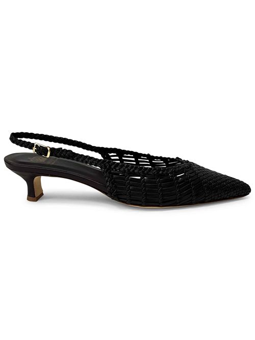 Décolleté slingback intreccio Caffè | L'Arianna CH2657/RT | Made in Italy L'Arianna | EC2657/RT013