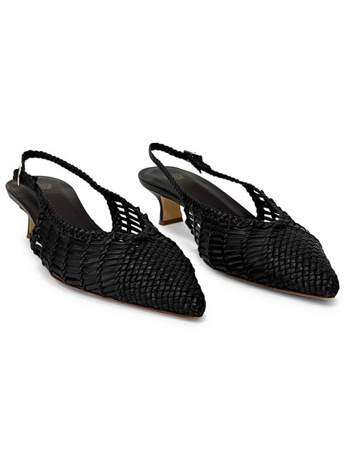 Décolleté slingback intreccio Caffè | L'Arianna CH2657/RT | Made in Italy L'Arianna | EC2657/RT013