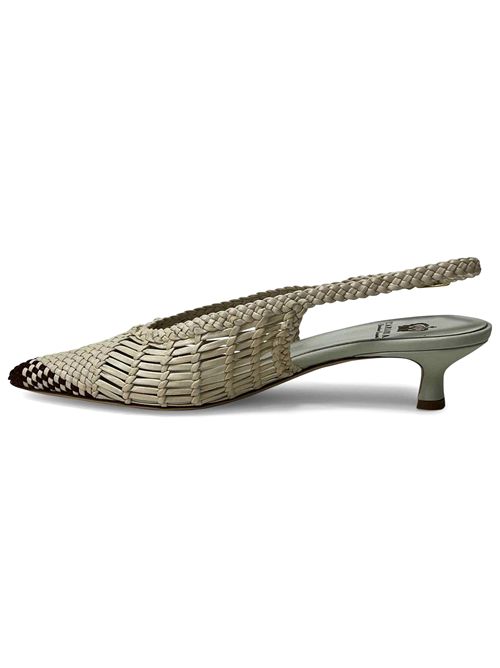 Décolleté slingback in pelle intrecciata Toffee & Sale | L'arianna  CH2657/RT | Made in Italy L'Arianna | EC2657/RT100