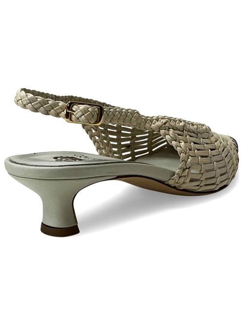 Décolleté slingback in pelle intrecciata Toffee & Sale | L'arianna  CH2657/RT | Made in Italy L'Arianna | EC2657/RT100