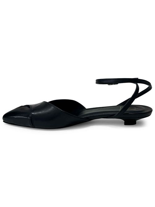 Ballerina con laccio alla caviglia Berlino Nero | L'arianna CH2672/RT | Made in Italy L'Arianna | EC2672/RT001