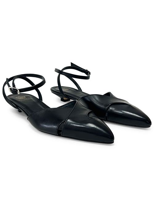 Ballerina con laccio alla caviglia Berlino Nero | L'arianna CH2672/RT | Made in Italy L'Arianna | EC2672/RT001