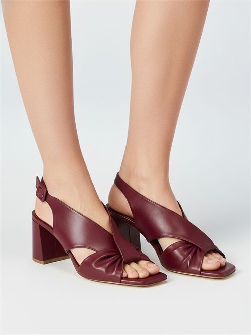 Sandali in pelle Berlino Rosso Ancora | L'Arianna DS2674/G | Made in Italy L'Arianna | EC2674/G053