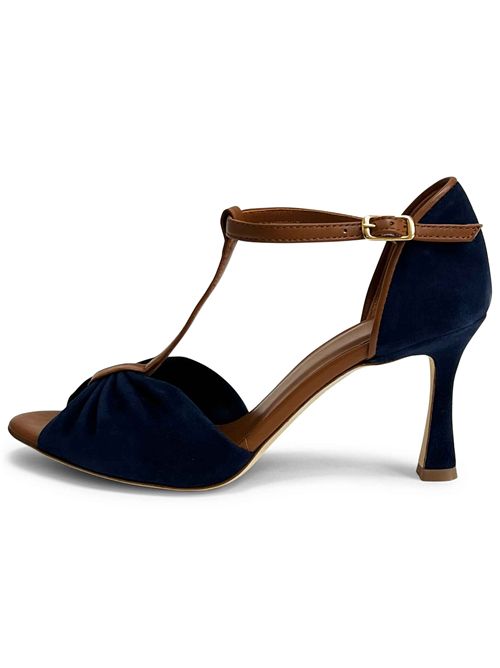 Tanghera in camoscio Abysso e Cuoio | L'arianna TG2690/RT | Made in Italy L'Arianna | EC2690/RT002