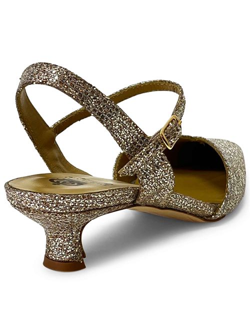 Décolleté con cinturino alla caviglia Moon Platino | L'Arianna CH2703/RT | Made in Italy L'Arianna | EC2703/RT602