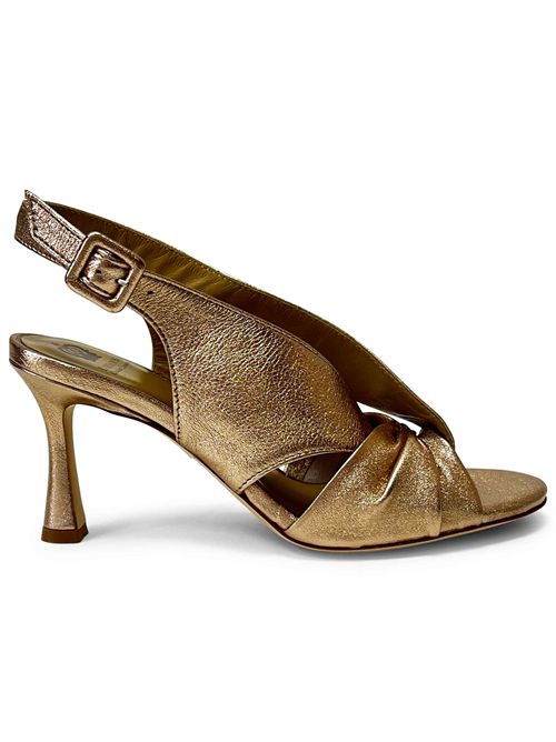 Sandalo in pelle laminata Fondotinta | L'arianna DS2707/RT | Made in Italy L'Arianna | EC2707/RT035