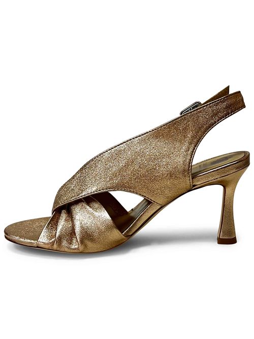 Sandalo in pelle laminata Fondotinta | L'arianna DS2707/RT | Made in Italy L'Arianna | EC2707/RT035