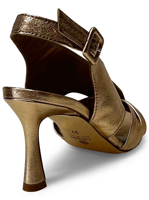 Sandalo in pelle laminata Fondotinta | L'arianna DS2707/RT | Made in Italy L'Arianna | EC2707/RT035
