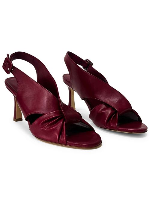 Sandali in pelle Berlino Rosso Ancora | L'Arianna DS2707/RT | Made in Italy L'Arianna | EC2707/RT053