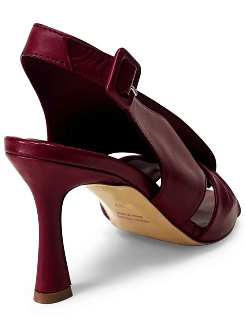 Sandali in pelle Berlino Rosso Ancora | L'Arianna DS2707/RT | Made in Italy L'Arianna | EC2707/RT053
