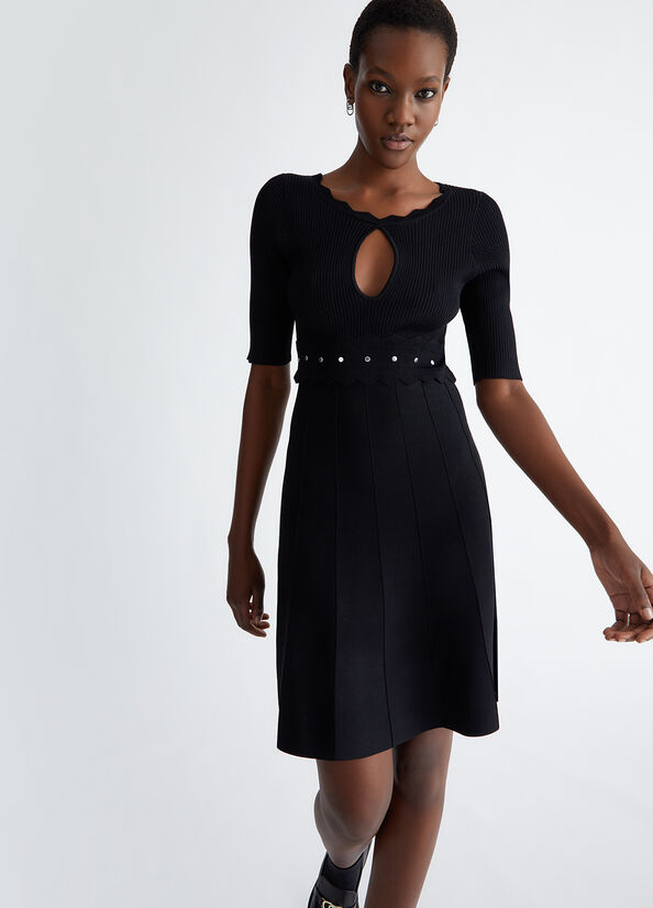 Liu Jo Vestito Nero Borchie Liu Jo Vestito Nero Online