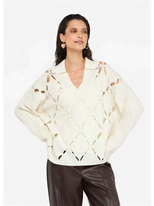 Maglia bianca LIU JO | MF5038 MS00910701
