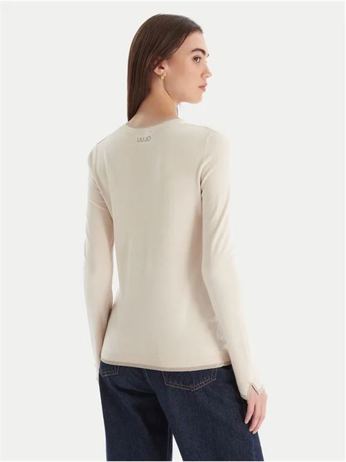 Maglia naturale LIU JO | MF5226 MS49I20304