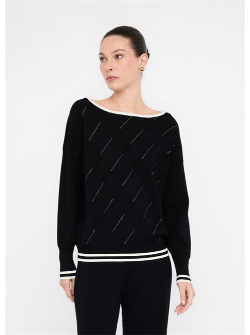 Maglia nera LIU JO | TF5206 MS63L03N66