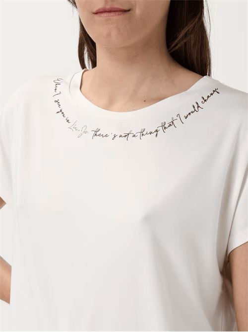 T-shirt bianca LIU JO | TA5268 JS005M9298