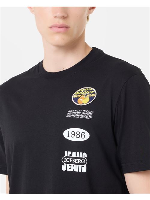 T-shirt nera ICEBERG | F017 P4009000
