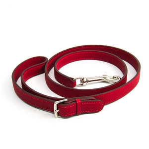 Hermes Dog Leash Epsom Leather Red