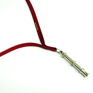 Hermes Whistle For Dog Dog Whistle Leather Metal Red Color,Silver