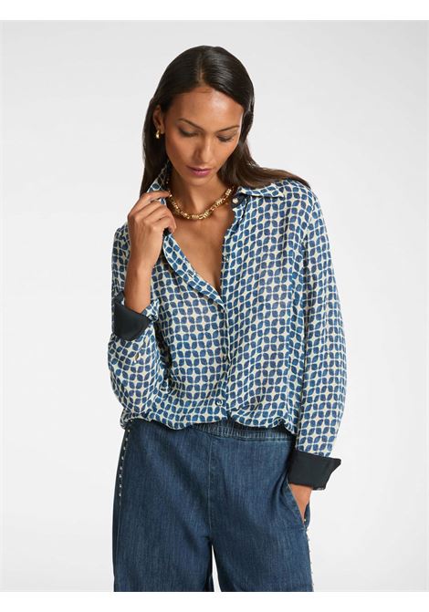 Elena mir? shirt with geometric print ELENA MIRO' | Curvy shirts | 5164P000228N03